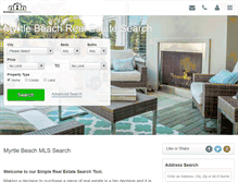 Tablet Screenshot of myrtlebeachmls.net